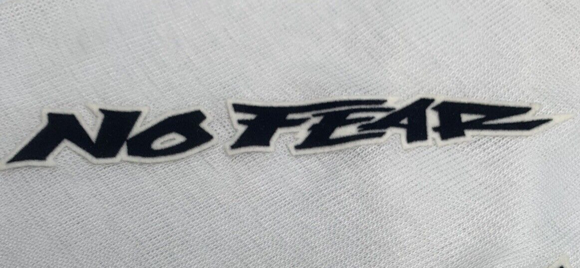 Vintage NO FEAR Large 7"x3/4" Patch-Skateboarding Surfing Motorcycle Iron on/sew Vintage NO FEAR Large 7"x3/4" Patch-Skateboarding Surfing Motorcycle Iron on/sew