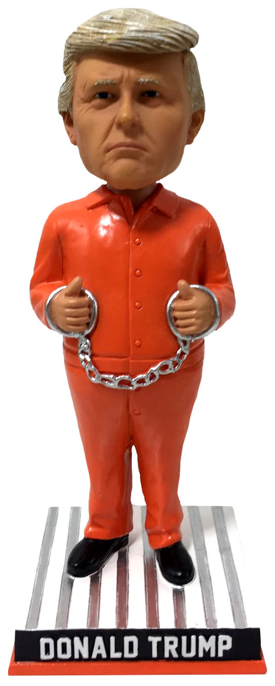 Donald Trump Prison Suit Jail Bobblehead Indictment President United States NY Donald Trump Prison Suit Jail Bobblehead Indictment President United States NY
