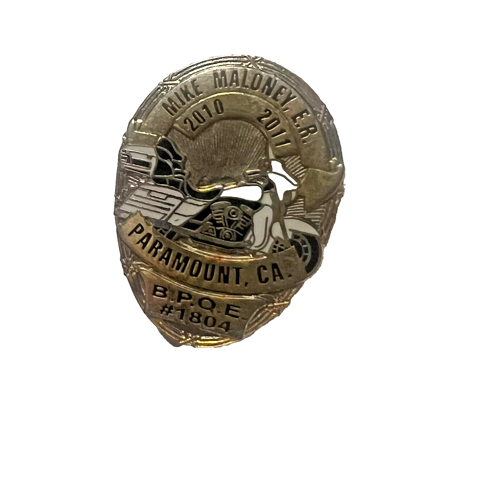 BPOE Lodge #1804 Paramount CA Elks Lapel Pin Mike Maloney 2010-2011 SMALL 1x1" BPOE Lodge #1804 Paramount CA Elks Lapel Pin Mike Maloney 2010-2011 SMALL 1x1"