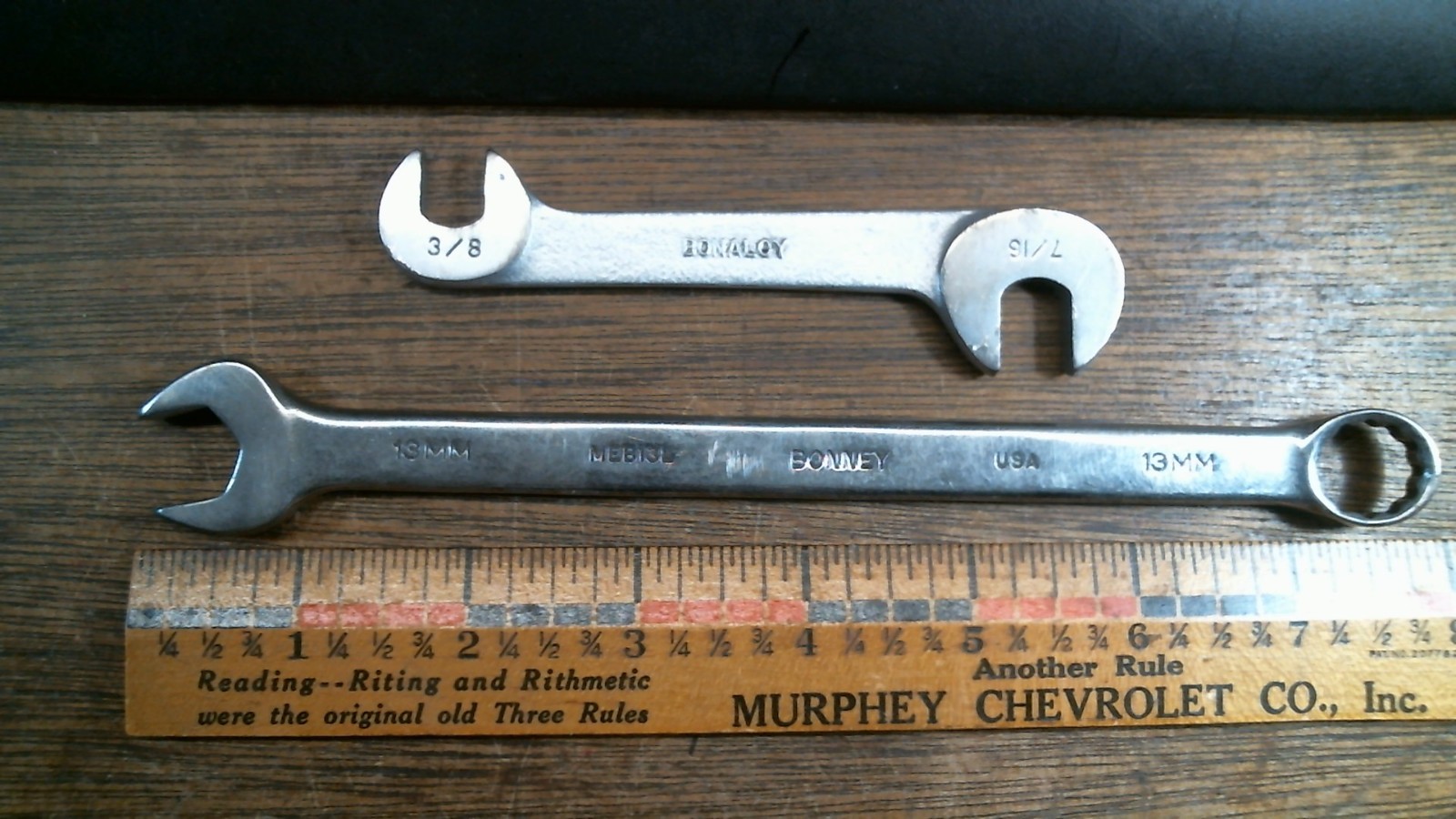 Vintage Bonney MIXED LOT 2 WRENCHES 6 SOCKETS CLEAN FREE PRIORITY