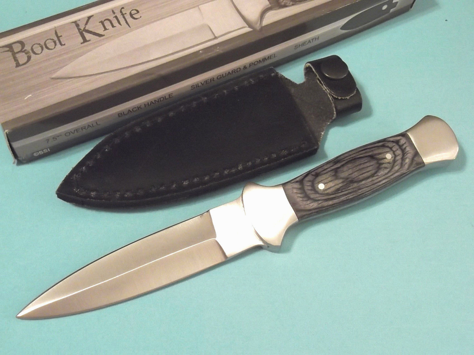 Boot Knife 203403 Black wood dagger full tang knife 7 1/2" overall PA3403 NEW Boot Knife 203403 Black wood dagger full tang knife 7 1/2" overall PA3403 NEW