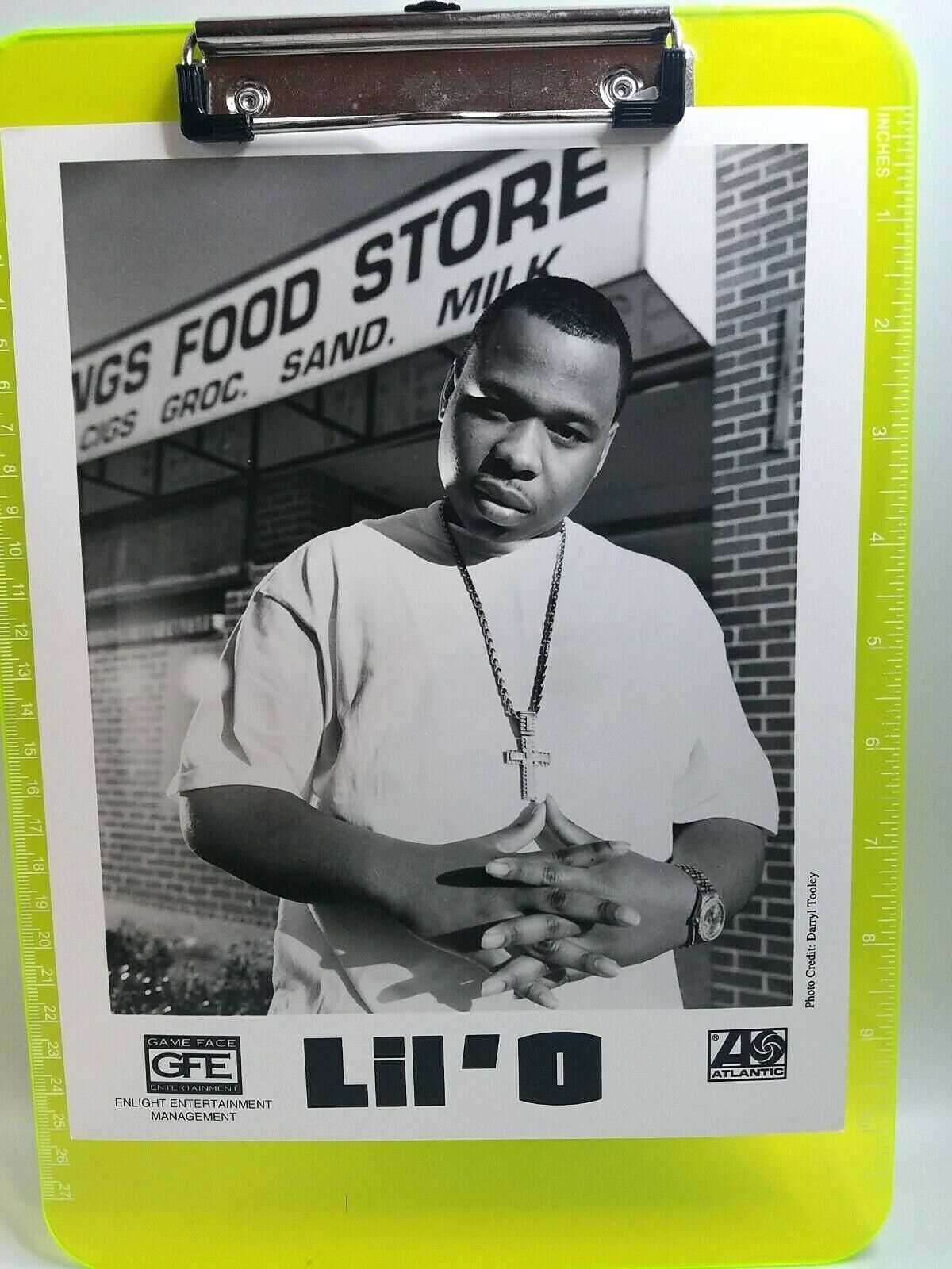 American Rapper Lil'O 8x10 Press Promo Black and White Photo 