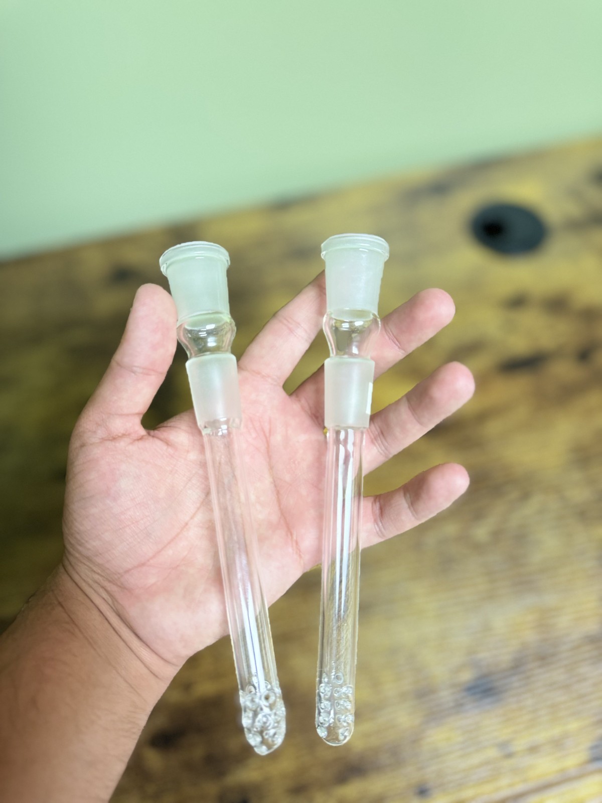 2x 7" Glass Down Stem Diffuser - 14mm/18mm Joint Replacement Glass Down Stem 2x 7" Glass Down Stem Diffuser - 14mm/18mm Joint Replacement Glass Down Stem