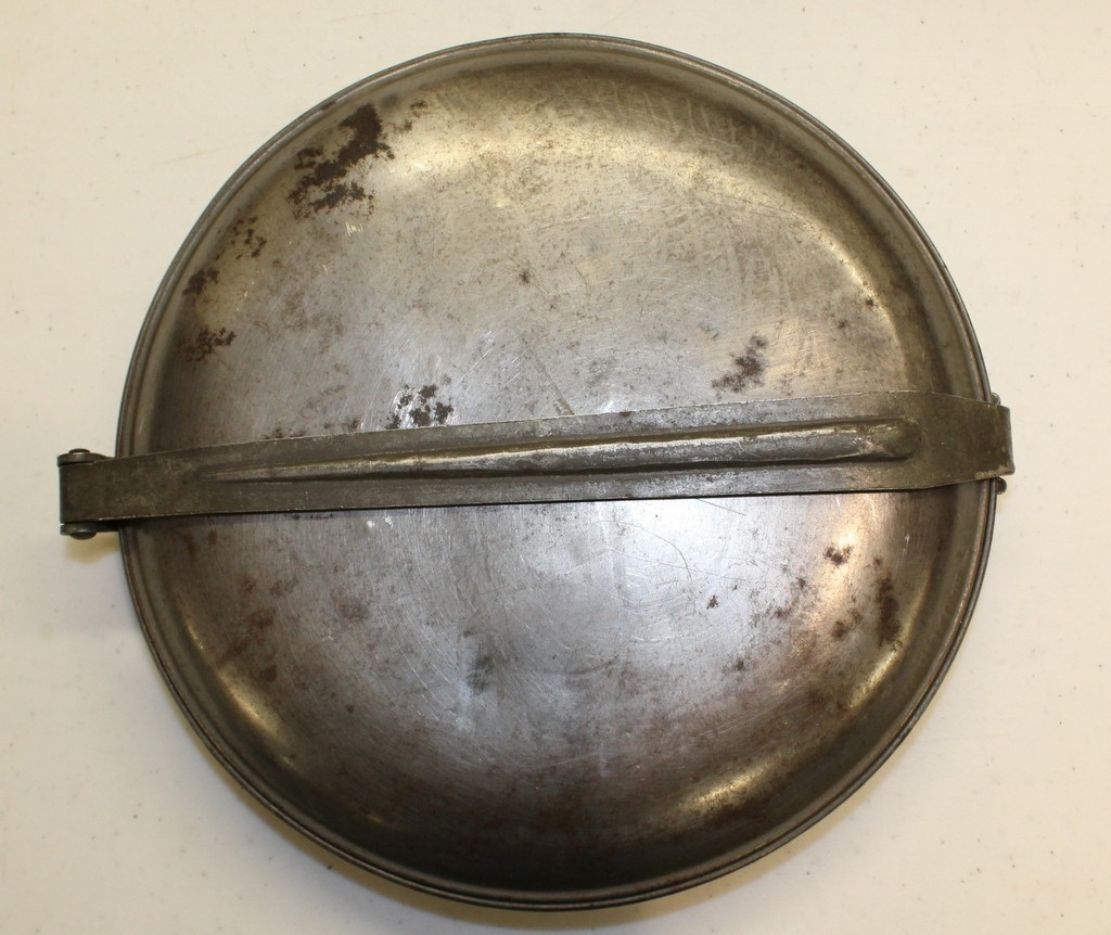 SAW Spanish American / Indian War USMC Army rare round meat can mess kit SAW Spanish American / Indian War USMC Army rare round meat can mess kit