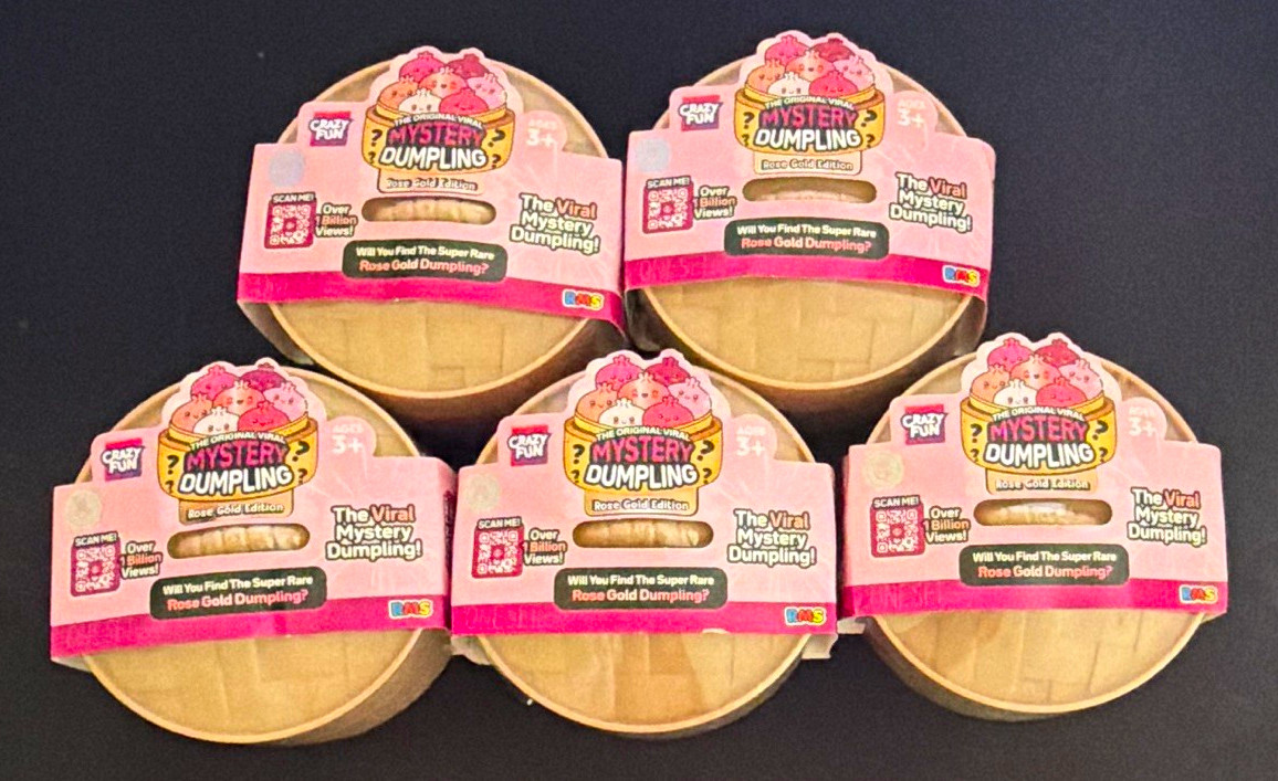 RMS Mystery Dumpling Rose Gold Edition Blind Pack Sealed Crazy Fun Lot of 5 RMS Mystery Dumpling Rose Gold Edition Blind Pack Sealed Crazy Fun Lot of 5