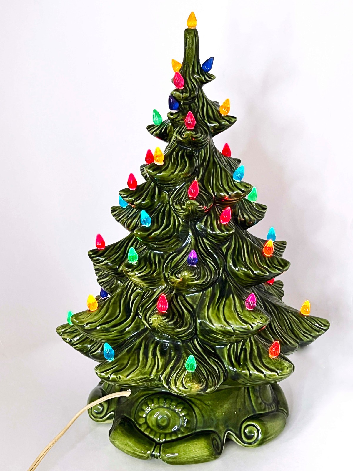 Vintage 1972 ATLANTIIC MOLD 17" Lighted Ceramic Christmas Tree- Signed Vintage 1972 ATLANTIIC MOLD 17" Lighted Ceramic Christmas Tree- Signed
