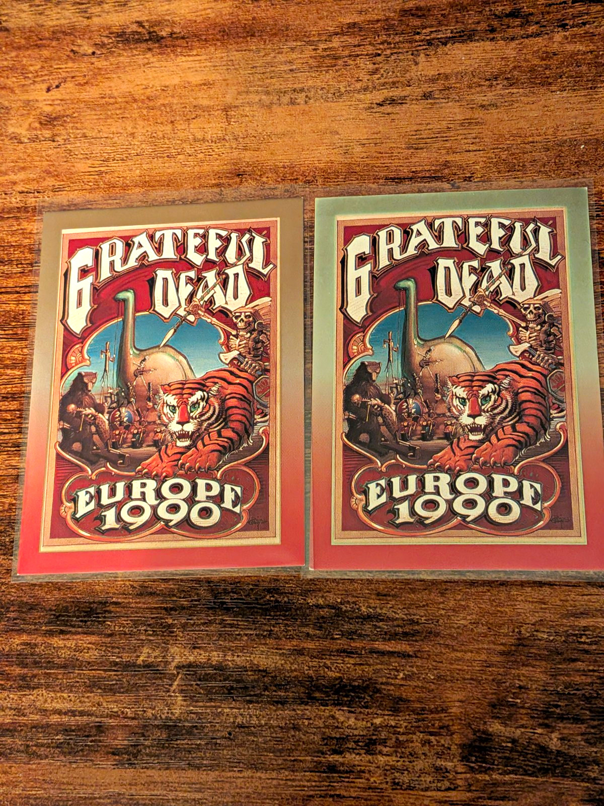 RockCards Grateful Dead Europe 1990 trading card #9 lot 2 1991 Brockum