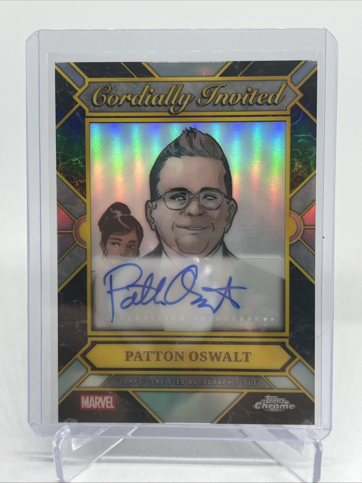 2026 Topps Chrome Marvel Cordially Invited Auto Patton Oswalt SP 2026 Topps Chrome Marvel Cordially Invited Auto Patton Oswalt SP