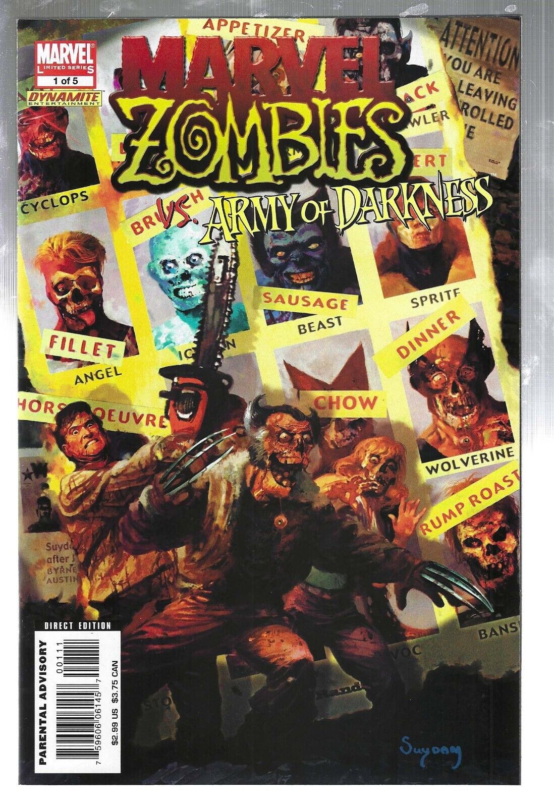 MARVEL ZOMBIES VS ARMY OF DARKNESS #1 OF 5 MARVEL 2007 9.6/NM+ CGC IT