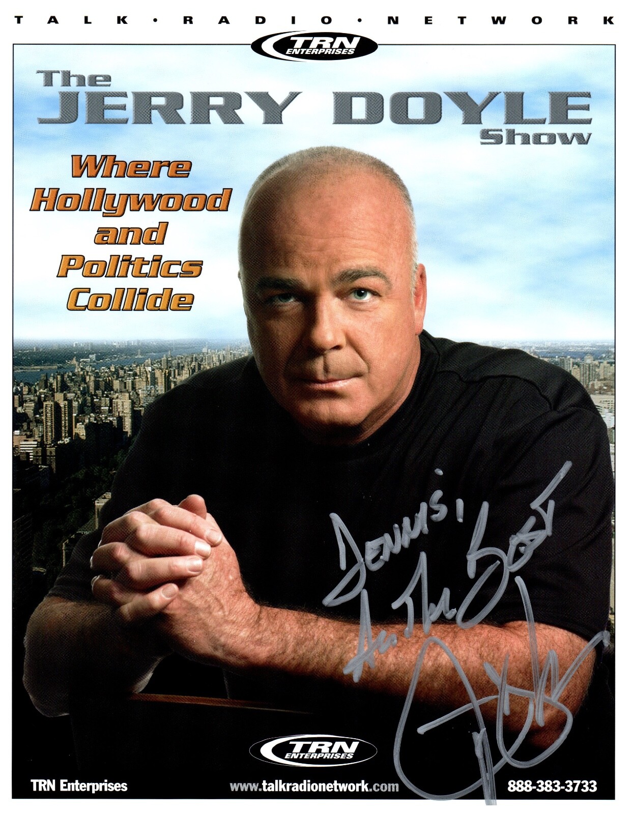The Jerry Doyle Show Signed Jerry Doyle 8.5x11 Press Photo Print The Jerry Doyle Show Signed Jerry Doyle 8.5x11 Press Photo Print
