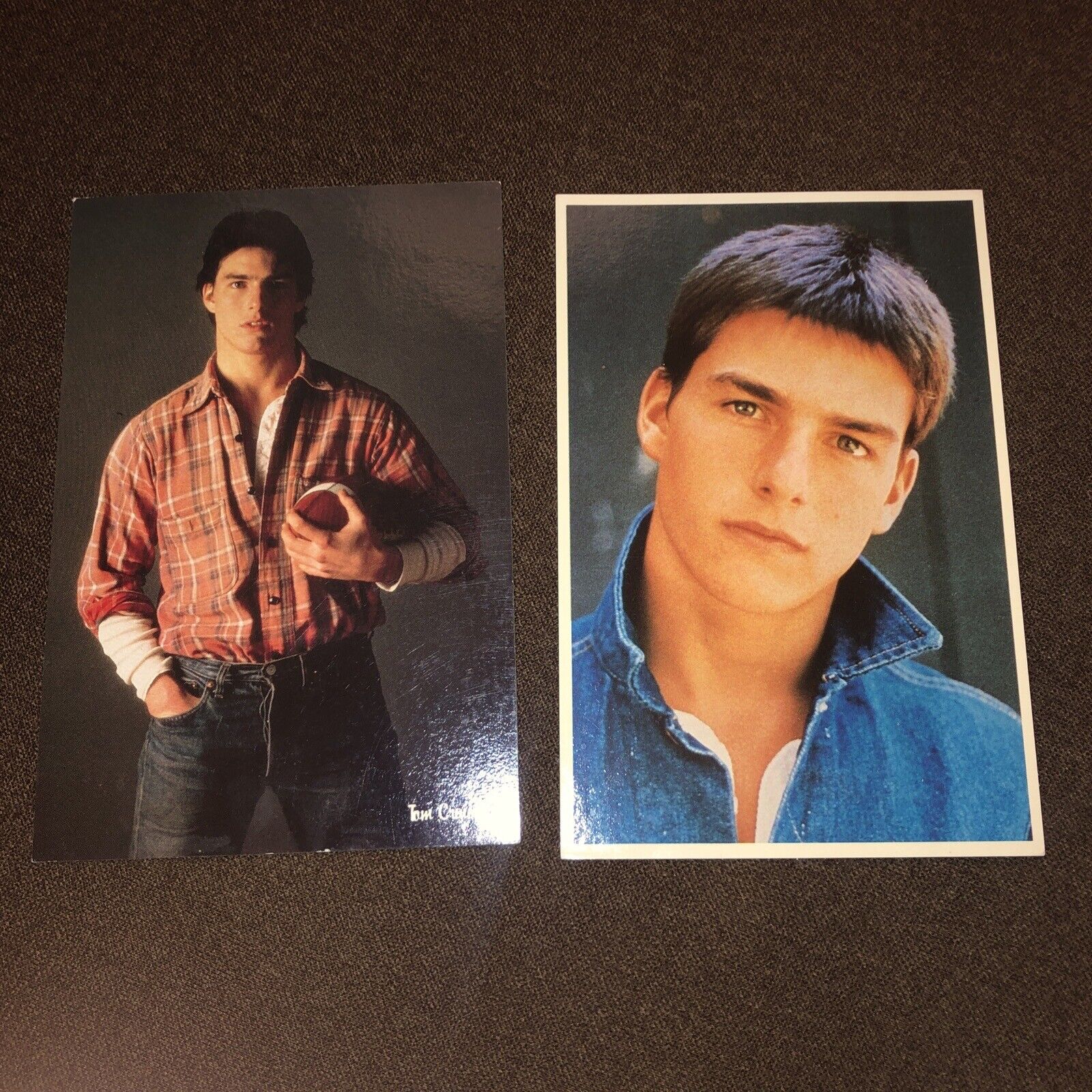Two Tom Cruise Postcards All The Right Moves Famous Movie Actor
