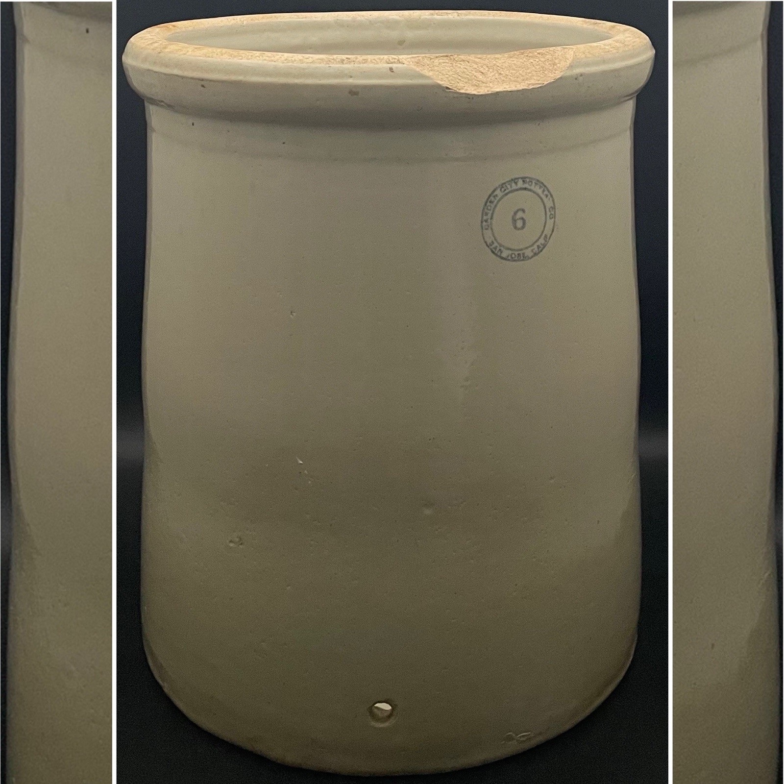 Garden City 6 Gallon Stoneware Water Dispenser Crock c1910s Made in USA 14.5"t Garden City 6 Gallon Stoneware Water Dispenser Crock c1910s Made in USA 14.5"t