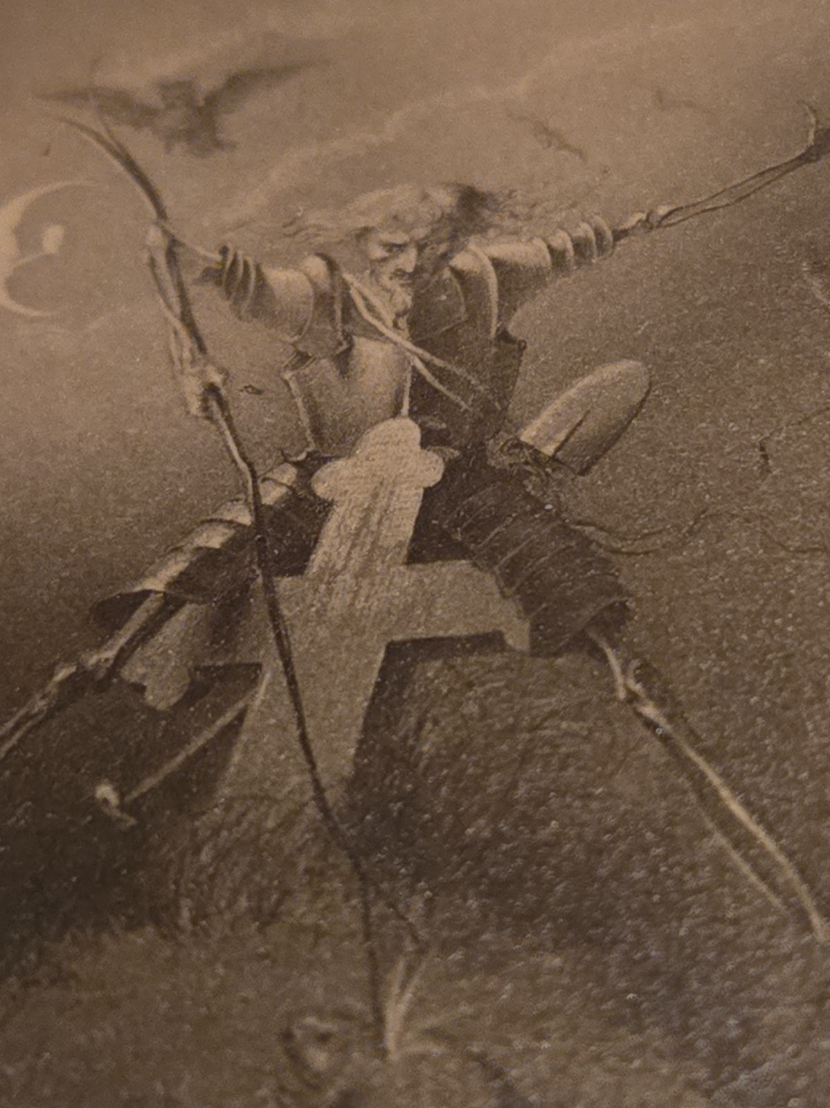 RARE 1860 HALLOWEEN CDV PHOTO - Titled NIGHT AND DEATH - Zombie Atop Grave RARE 1860 HALLOWEEN CDV PHOTO - Titled NIGHT AND DEATH - Zombie Atop Grave