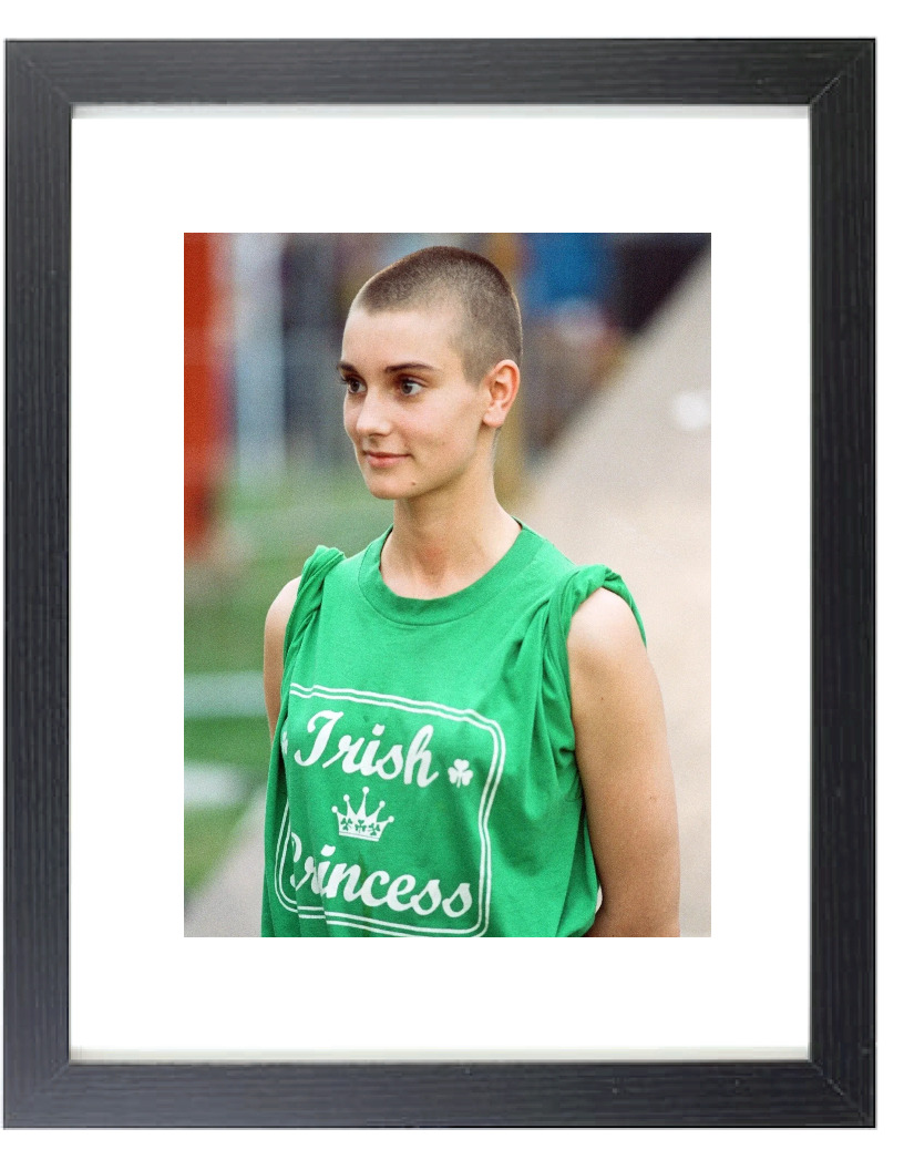 Legendary Irish Singer Sinead O'Connor Classic Matted & Framed Picture Photo