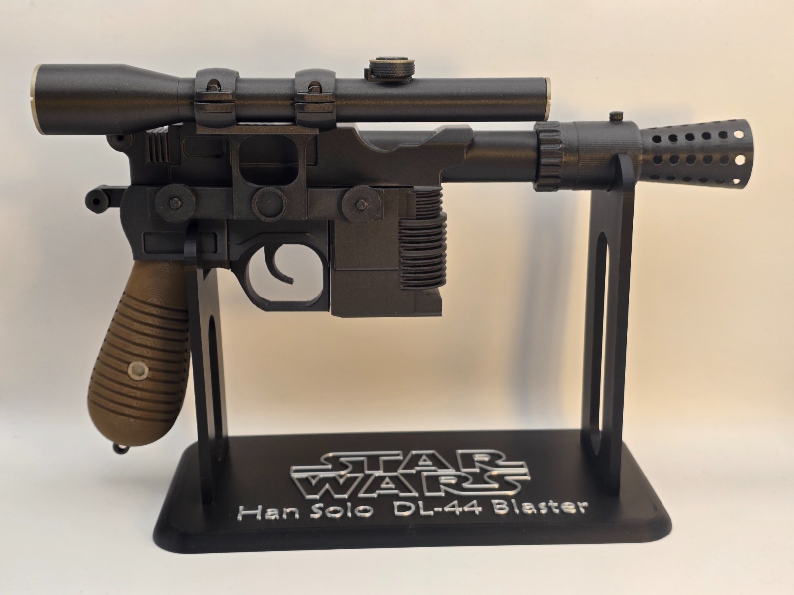 Han Solo Blaster DL-44 Inspired Replica, Star Wars , Full Size- 3D Printed HS02