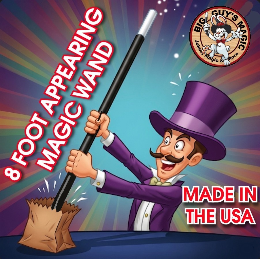 The Appearing 8-Foot Wand By Big Guys Magic (Quick, Clean & Impossible) The Appearing 8-Foot Wand By Big Guys Magic (Quick, Clean & Impossible)
