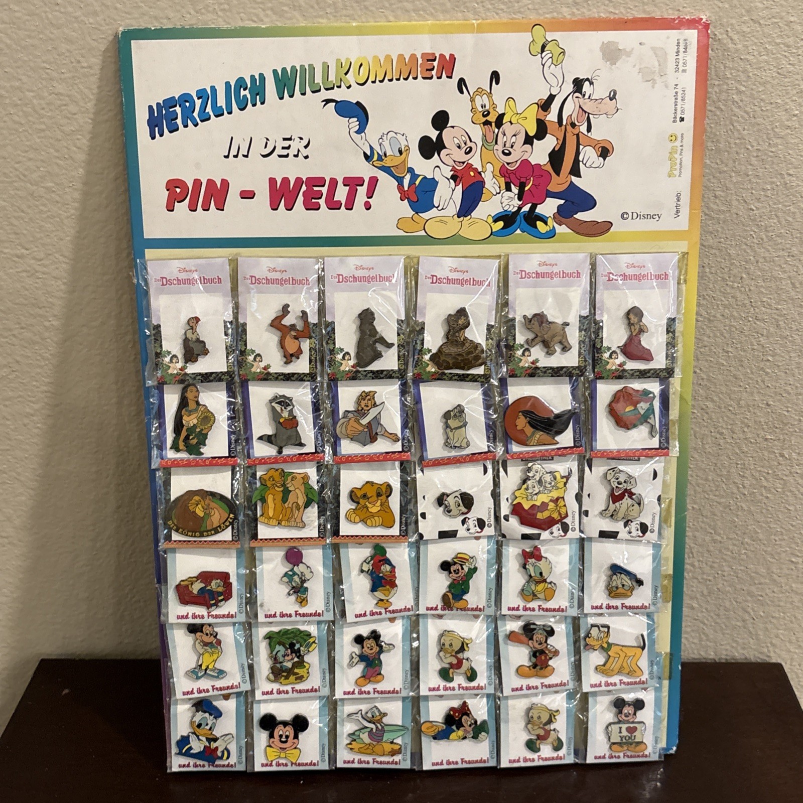Super Rare Disney Germany Exclusive Store Pin Board Brand New Super Rare Disney Germany Exclusive Store Pin Board Brand New