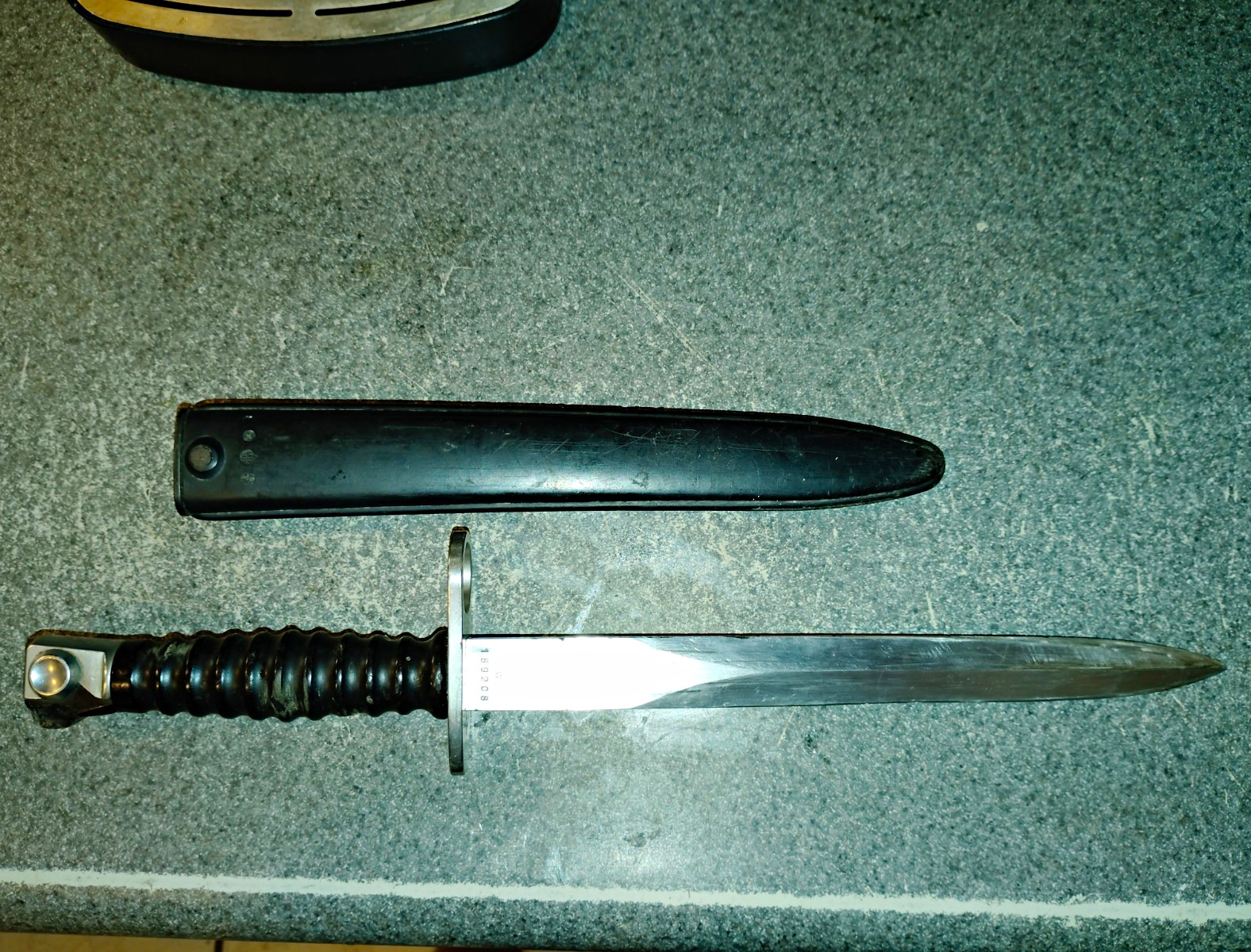 M7 Bayonet Fixed Blade Knife Spear Point Plain Edge Steel Full Tang w/ Sheath