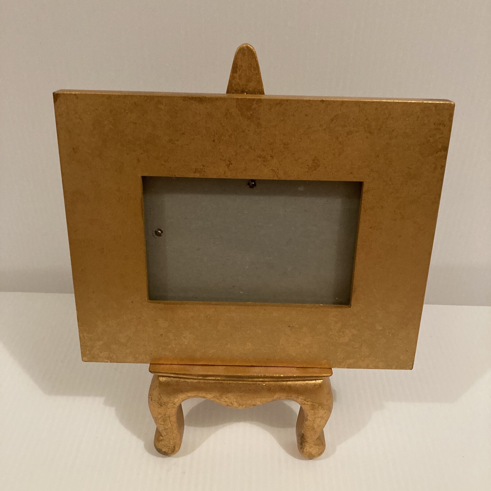 Gold Freestanding Picture Frame On Easel - Fetco Brand Gold Freestanding Picture Frame On Easel - Fetco Brand