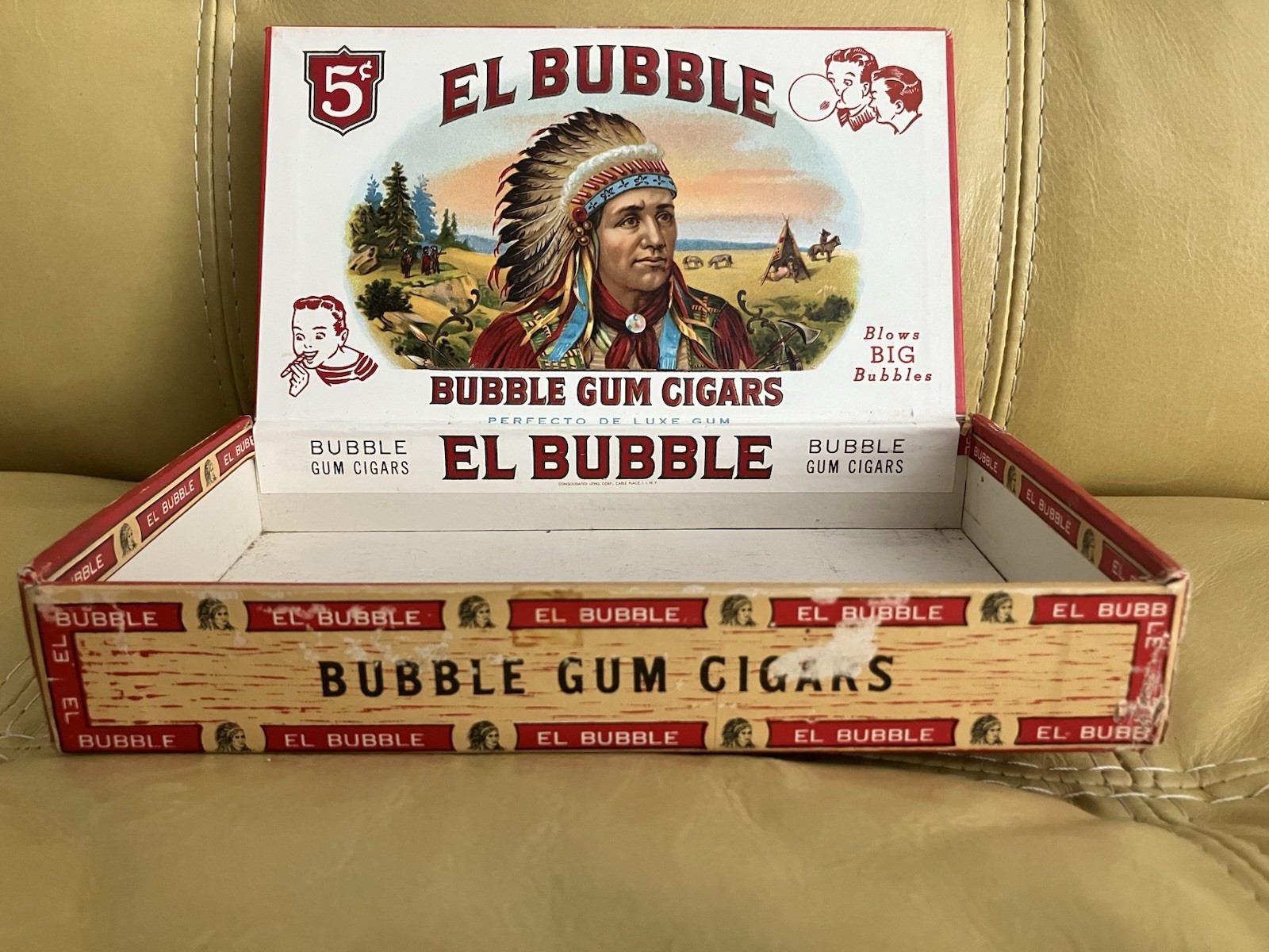 Vintage El Bubble Bubble Gum Cigar Box Vintage El Bubble Bubble Gum Cigar Box