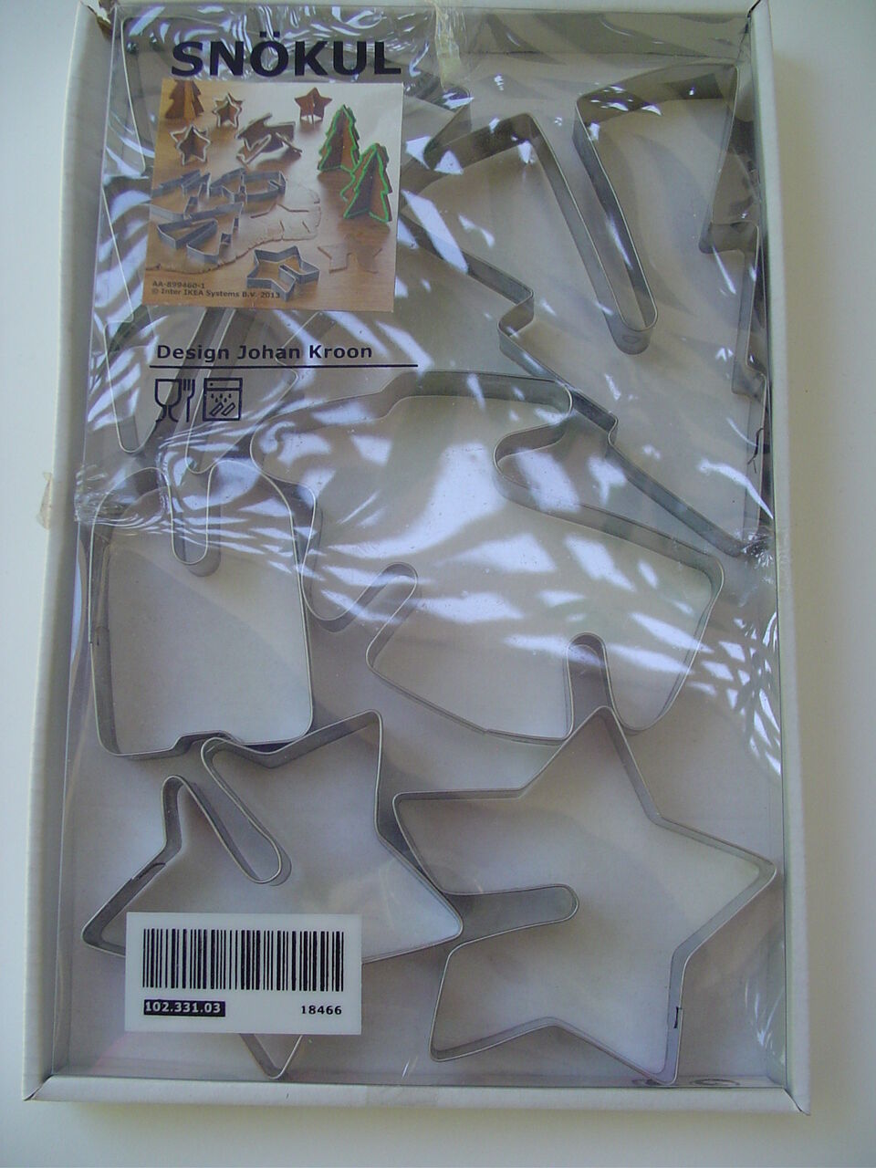 IKEA Tin Holiday Cookie Cutters Sweden
