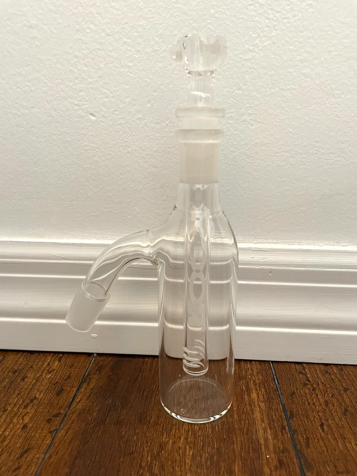8” Roor Glass Water Pipe Ash Catcher 3pc 18mm 45degree 8” Roor Glass Water Pipe Ash Catcher 3pc 18mm 45degree