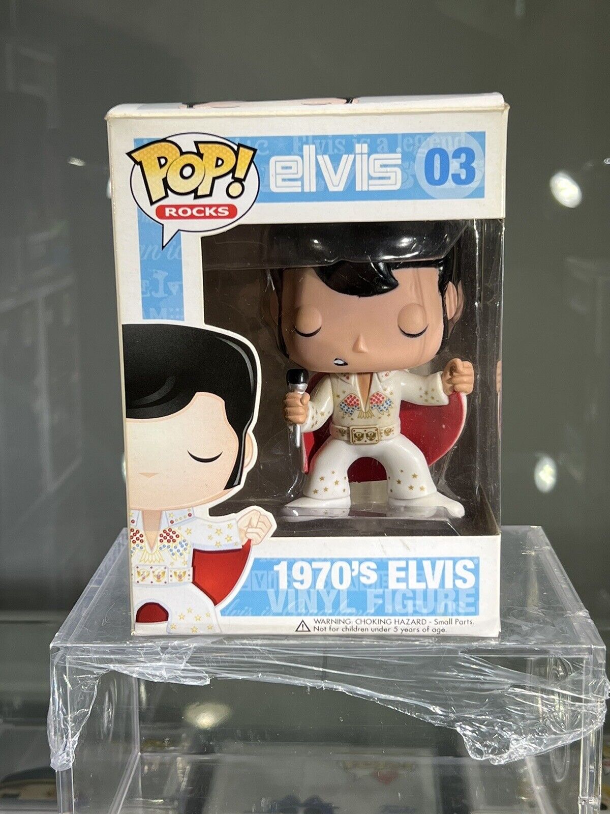 Funko Pop Rocks 1970's Elvis #03 VAULTED Vinyl Figure