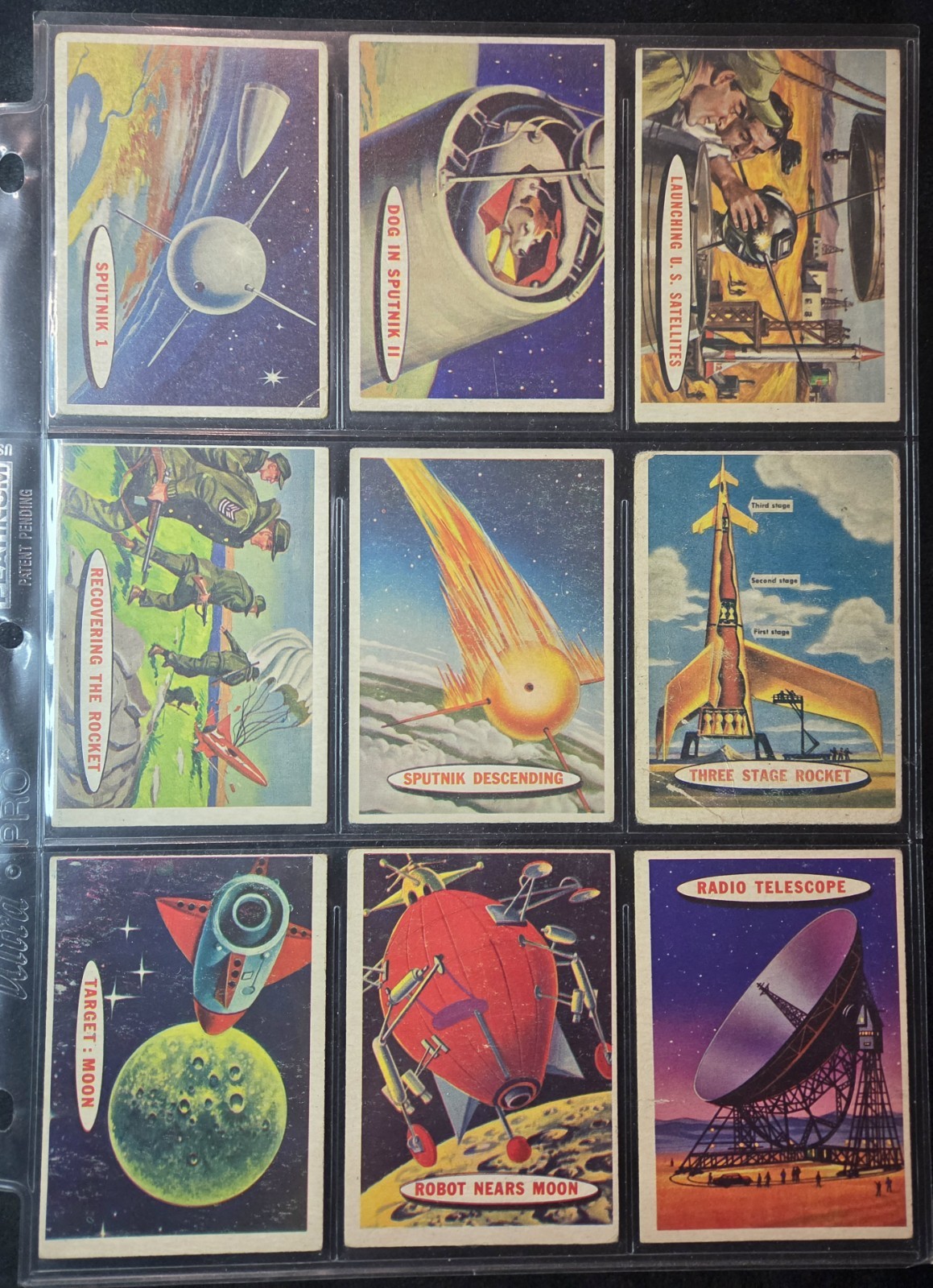 ORIGINAL 1957 Topps Space Cards 88 Card "Target: Moon" Series COMPLETE SET 