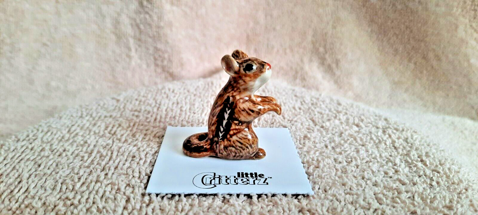 LITTLE CRITTERZ Chipmunk "Chipper" Miniature Figurine New LC111 LITTLE CRITTERZ Chipmunk "Chipper" Miniature Figurine New LC111