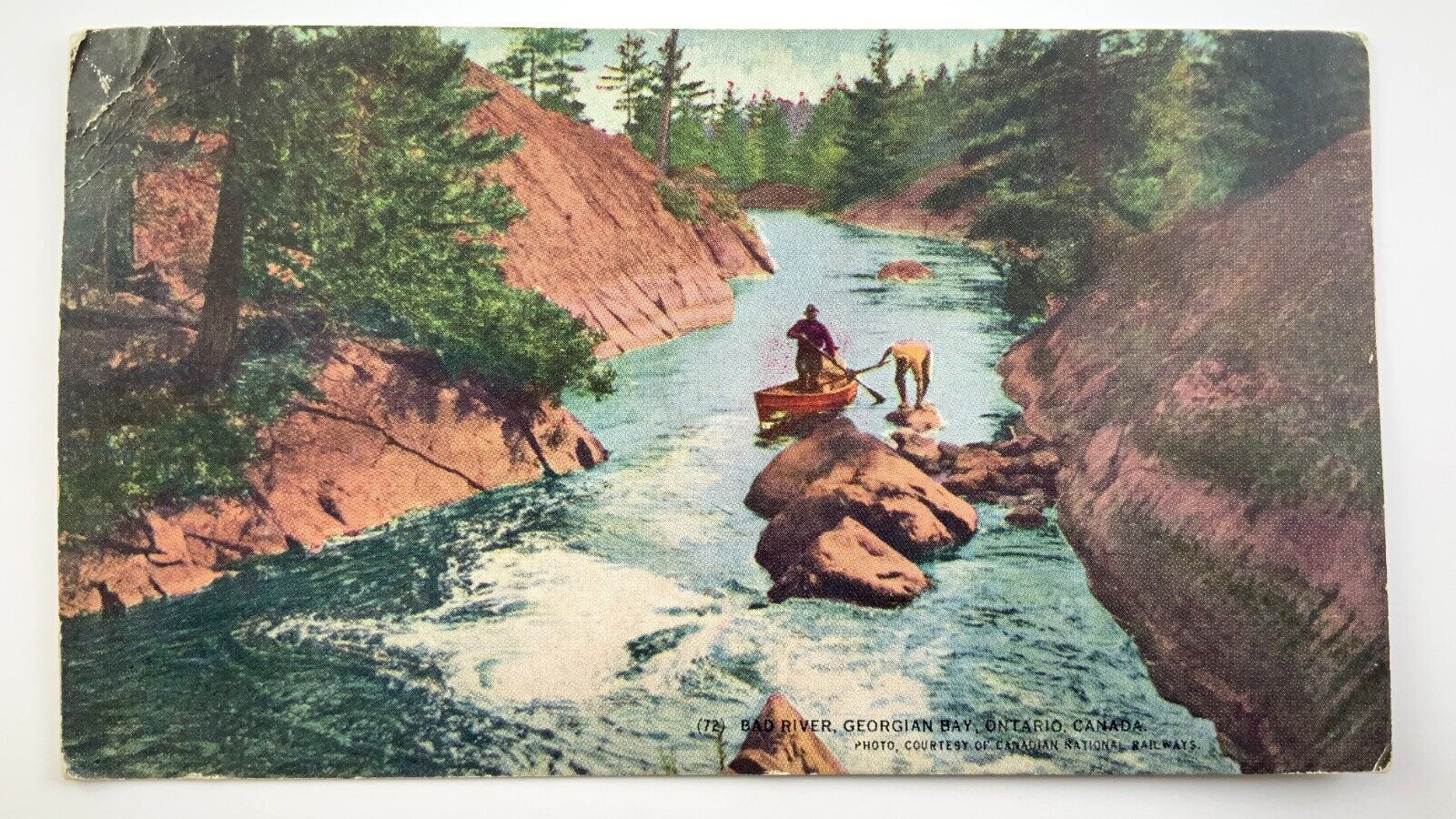 Bad River Georgian Bay Ontario Postcard CNR Canadian National Railway EE583