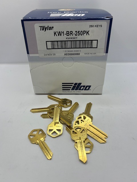 Kwikset Key Blank 250 Pack Brass KW1 LOCKSMITH Kwikset Key Blank 250 Pack Brass KW1 LOCKSMITH