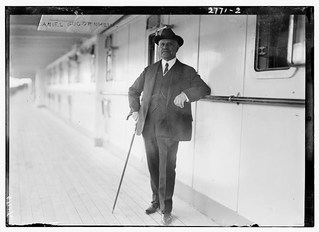 Photo:Daniel Guggenheim Portrait on Ship Deck 1913 Photo:Daniel Guggenheim Portrait on Ship Deck 1913