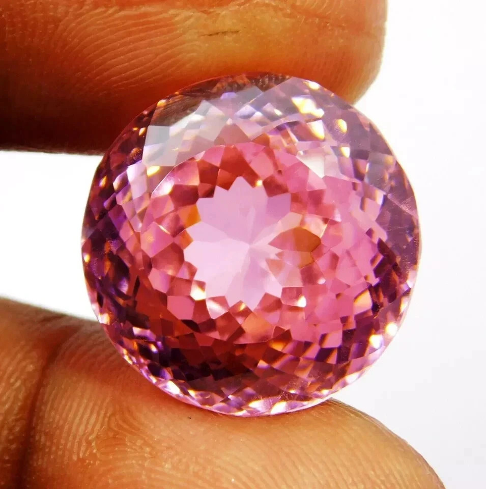 AAA 50 Ct Precious Natural Combodian Pink Zircon Round Cut Loose Gemstone AAA 50 Ct Precious Natural Combodian Pink Zircon Round Cut Loose Gemstone