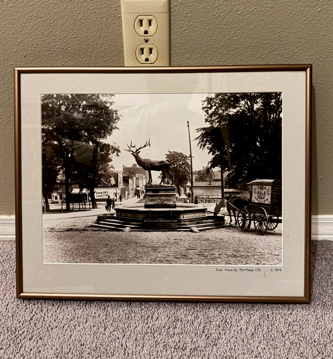 Portland Oregon c 1903 Elk Court House Plaza Vintage Photograph Mayor Thompson Portland Oregon c 1903 Elk Court House Plaza Vintage Photograph Mayor Thompson