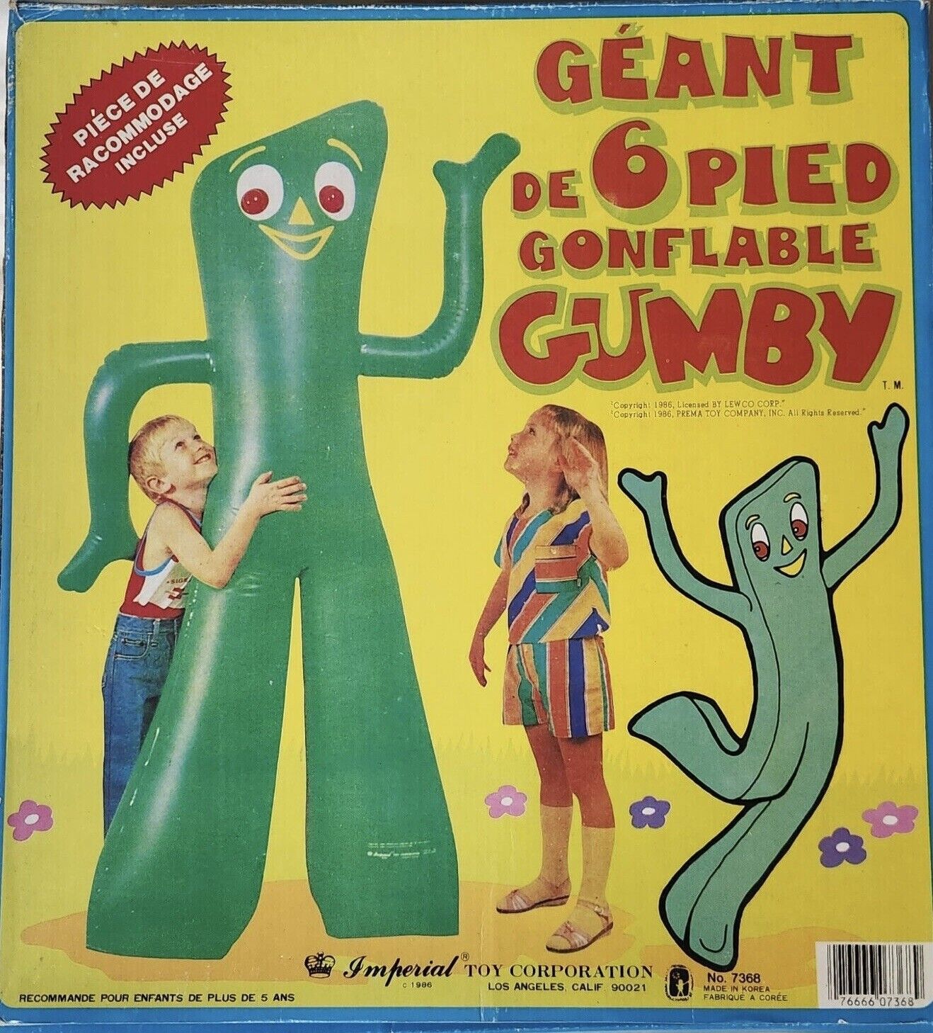 Gumby 6ft Inflatable
