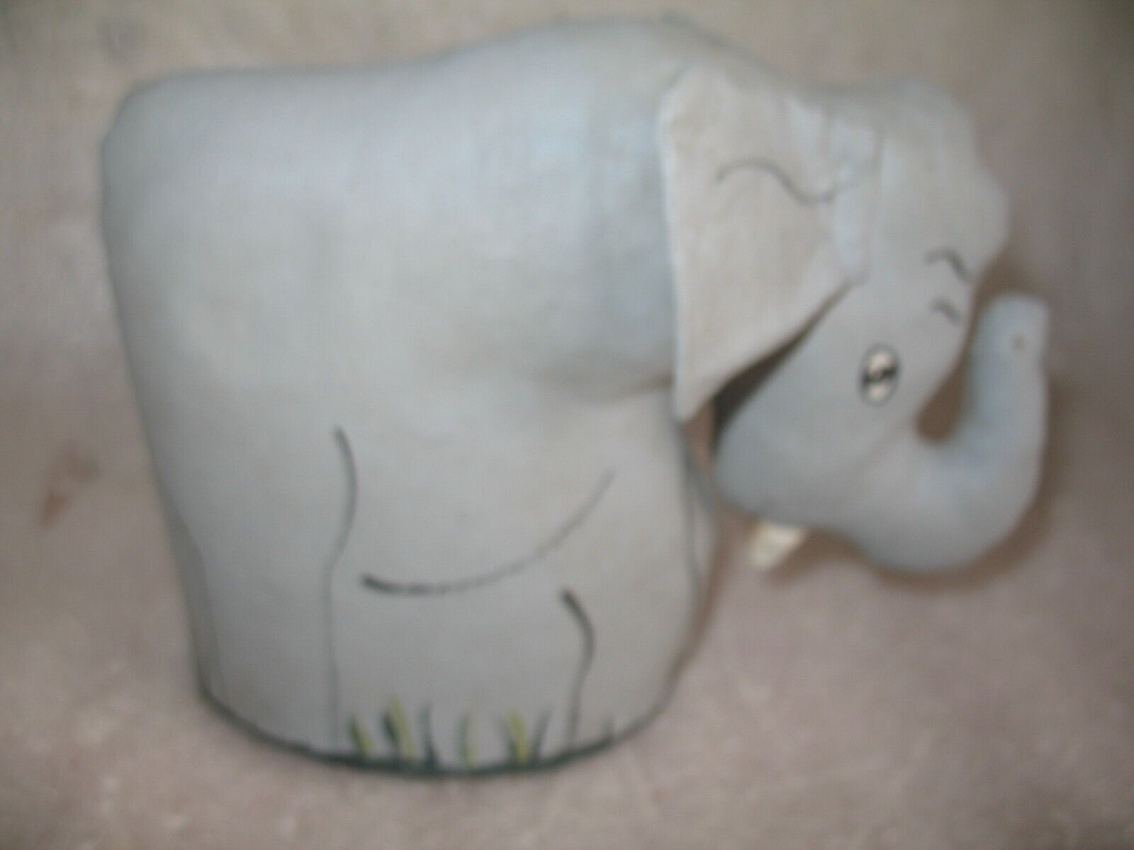 Vintage Painted Canvas GOP Republican Party Elephant Political Mascot