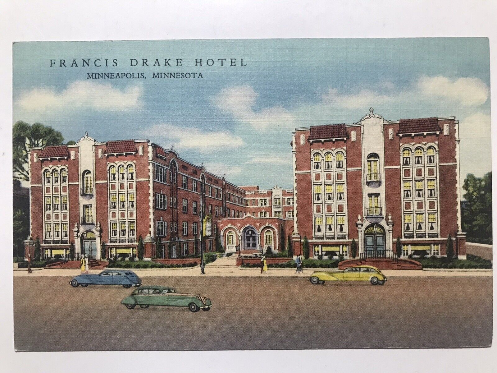 1940 Francis Drake Hotel Minneapolis Minnesota Postcard