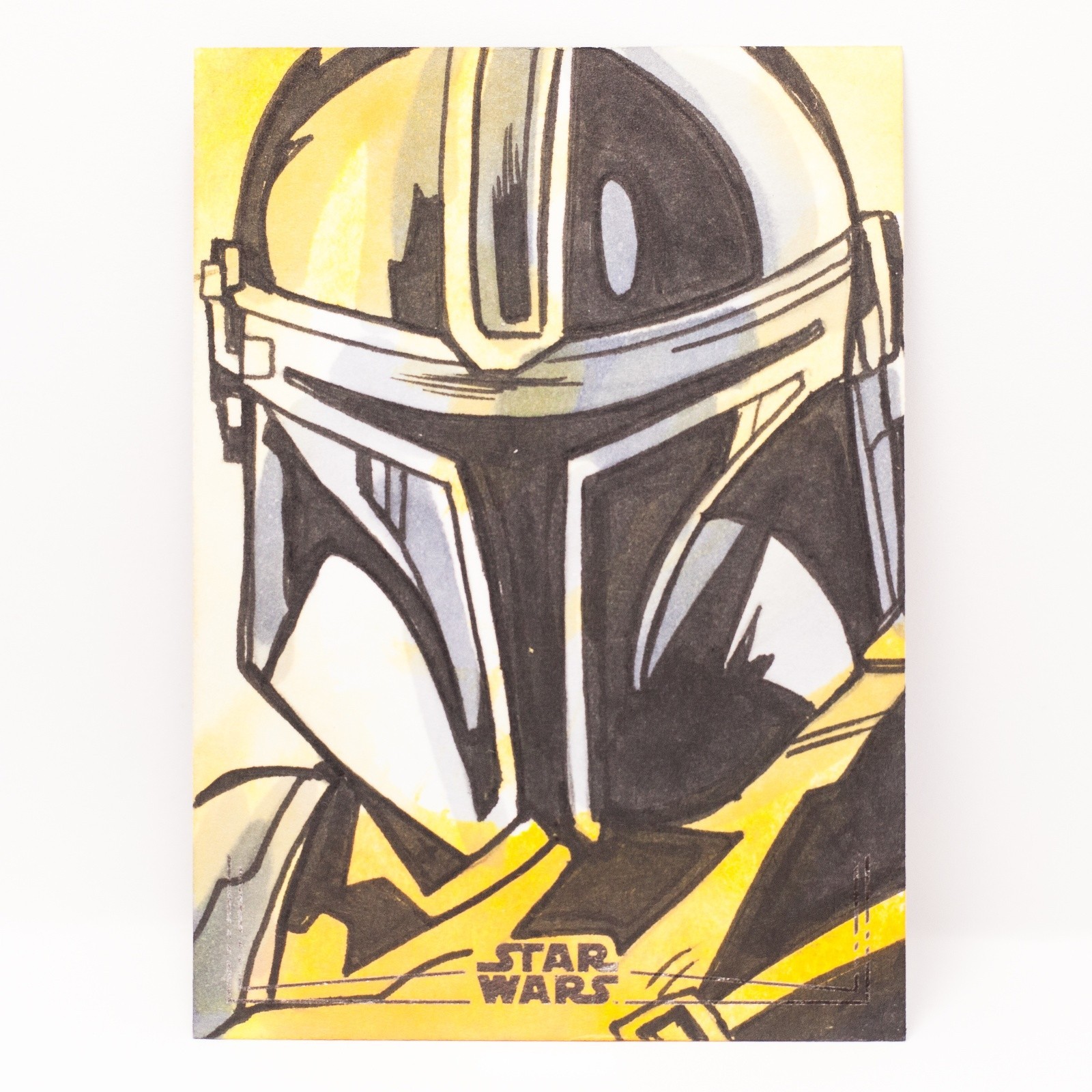 2025 Topps Chrome Star Wars Galaxy The Mandalorian Rich Hennemann Sketch 1/1 🔥 2025 Topps Chrome Star Wars Galaxy The Mandalorian Rich Hennemann Sketch 1/1 🔥