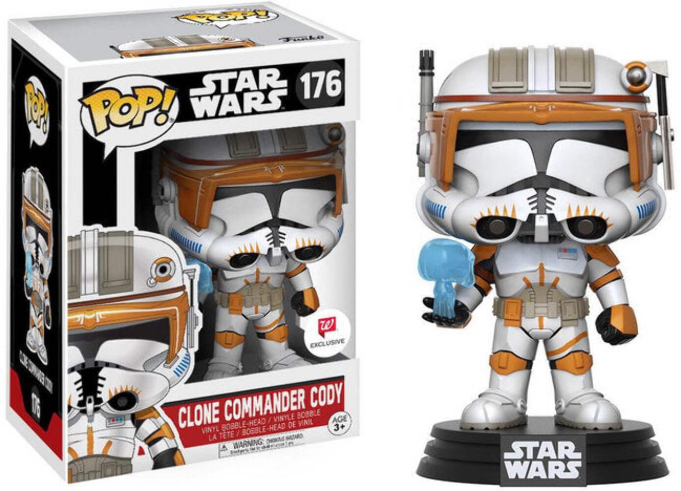 Funko POP Star Wars: Clone Commander Cody (Walgreens)(Damaged Box) #176 Funko POP Star Wars: Clone Commander Cody (Walgreens)(Damaged Box) #176