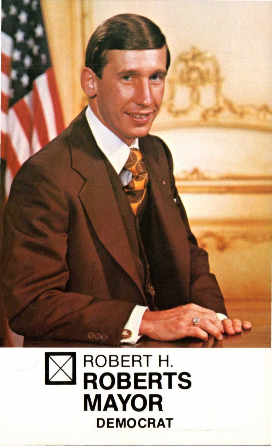 Robert H. Roberts Mayor Democrat Political Campaign Postcard Warren Ohio 1970s Robert H. Roberts Mayor Democrat Political Campaign Postcard Warren Ohio 1970s