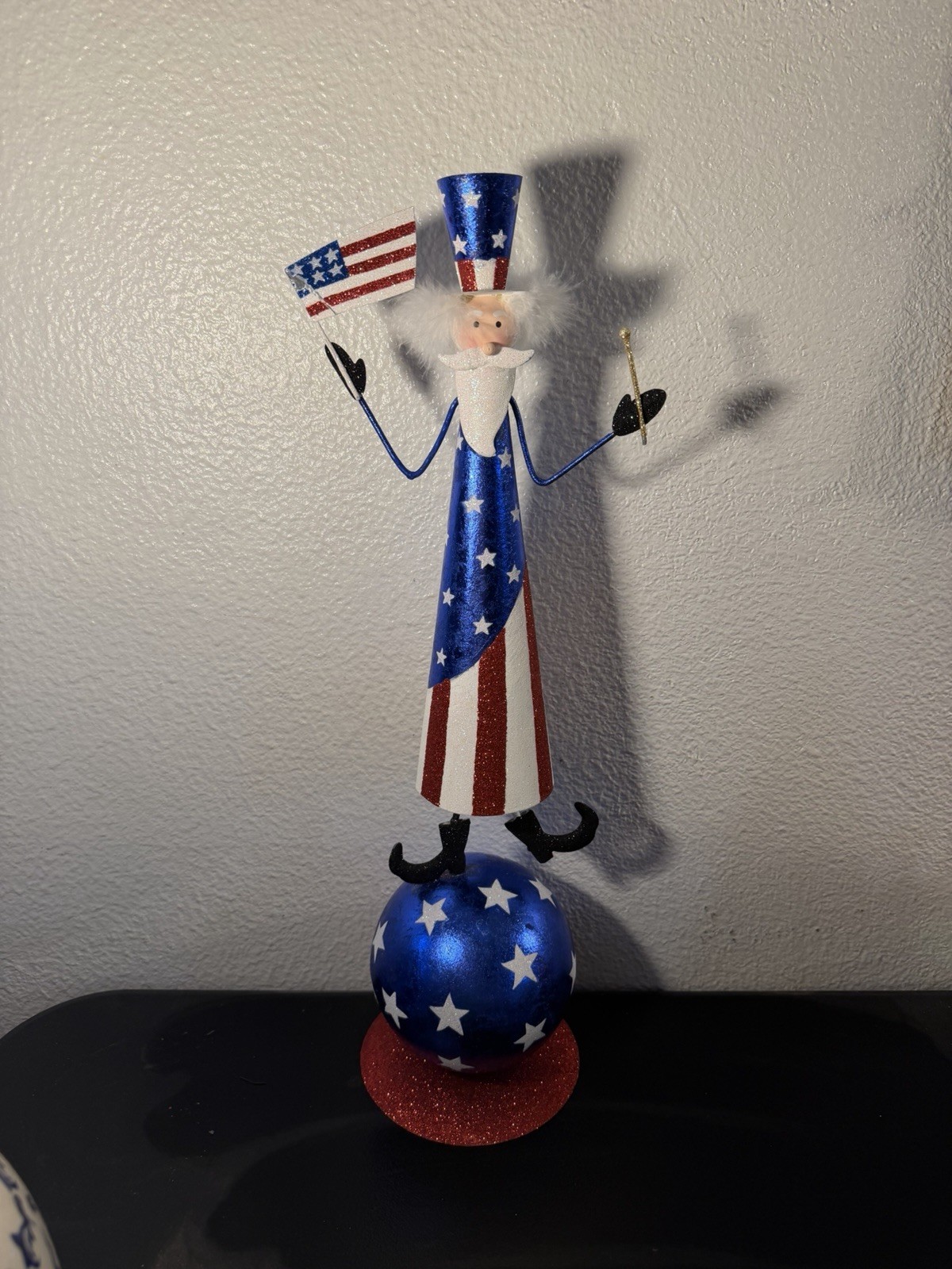 PIER 1 ONE Patriotic 4th of July Americana Uncle Sam Metal Kinetic Vintage RARE PIER 1 ONE Patriotic 4th of July Americana Uncle Sam Metal Kinetic Vintage RARE