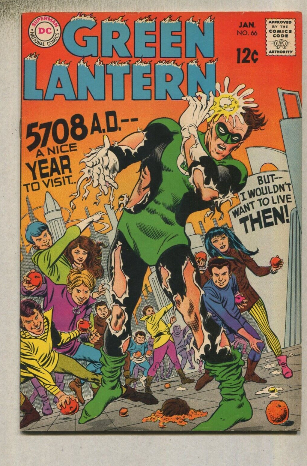 Green Lantern: #66 VF- 5708 A.D. A Nice Year To Visit   DC Comics  D1