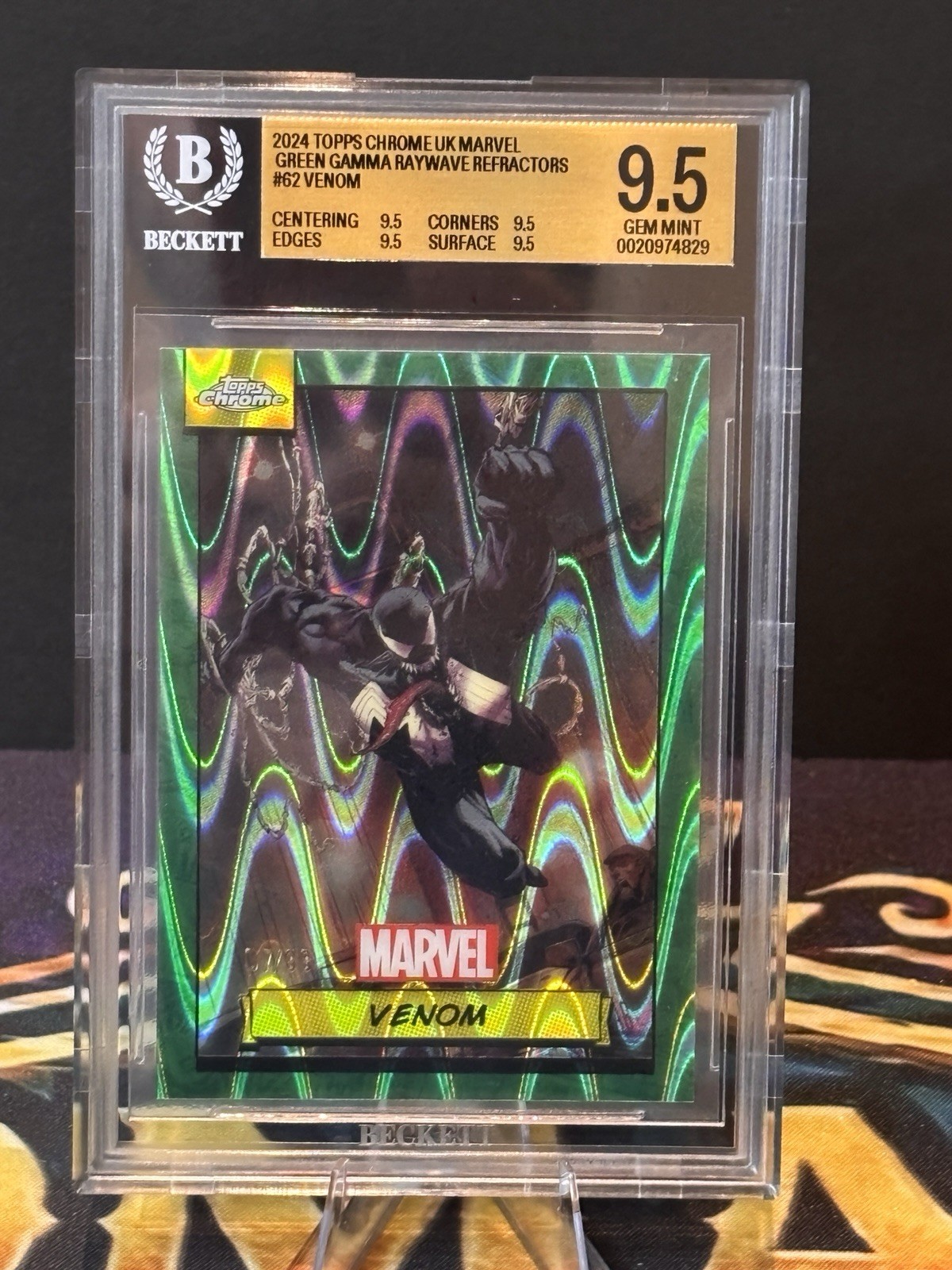 2024 Topps Marvel Chrome Venom Green Raywave /99 Gem Mint BGS 9.5 1st Chrome 2024 Topps Marvel Chrome Venom Green Raywave /99 Gem Mint BGS 9.5 1st Chrome
