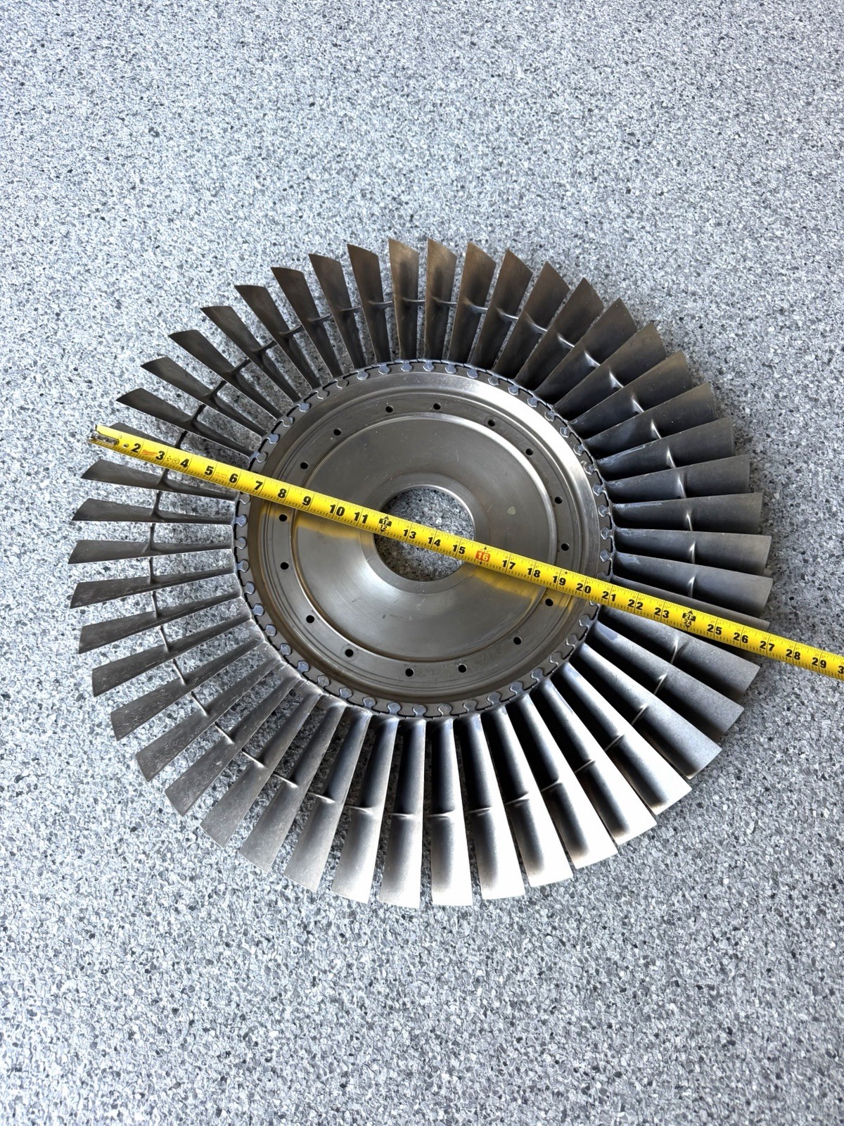 Titanium Jet Engine Fan Disk. Art Coffee Table Blade Wind Tunnel Model Turbine Titanium Jet Engine Fan Disk. Art Coffee Table Blade Wind Tunnel Model Turbine