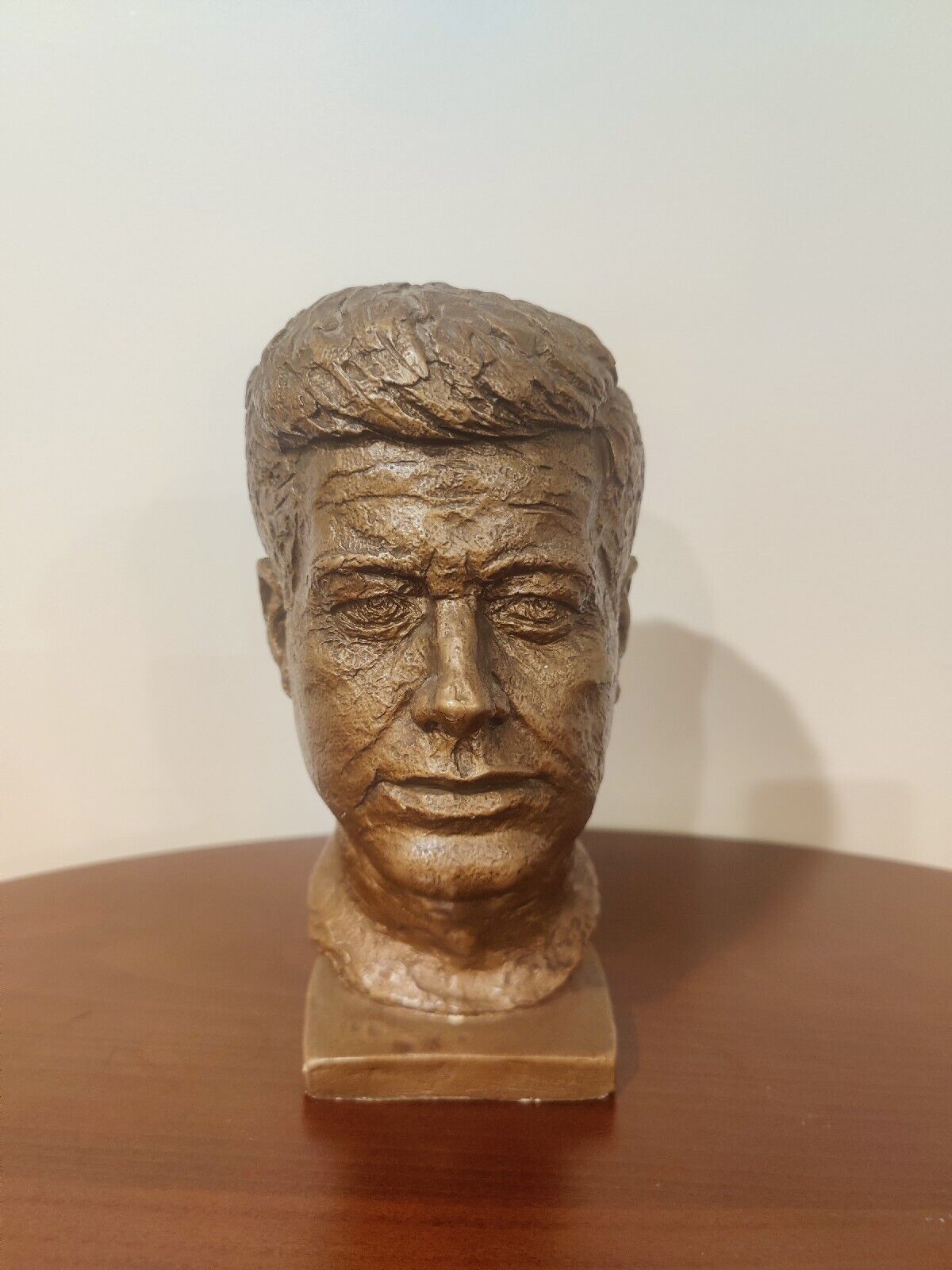 John F Kennedy JFK Bust, Austin Productions Edward Schillaci 1964, Bronze w/Base