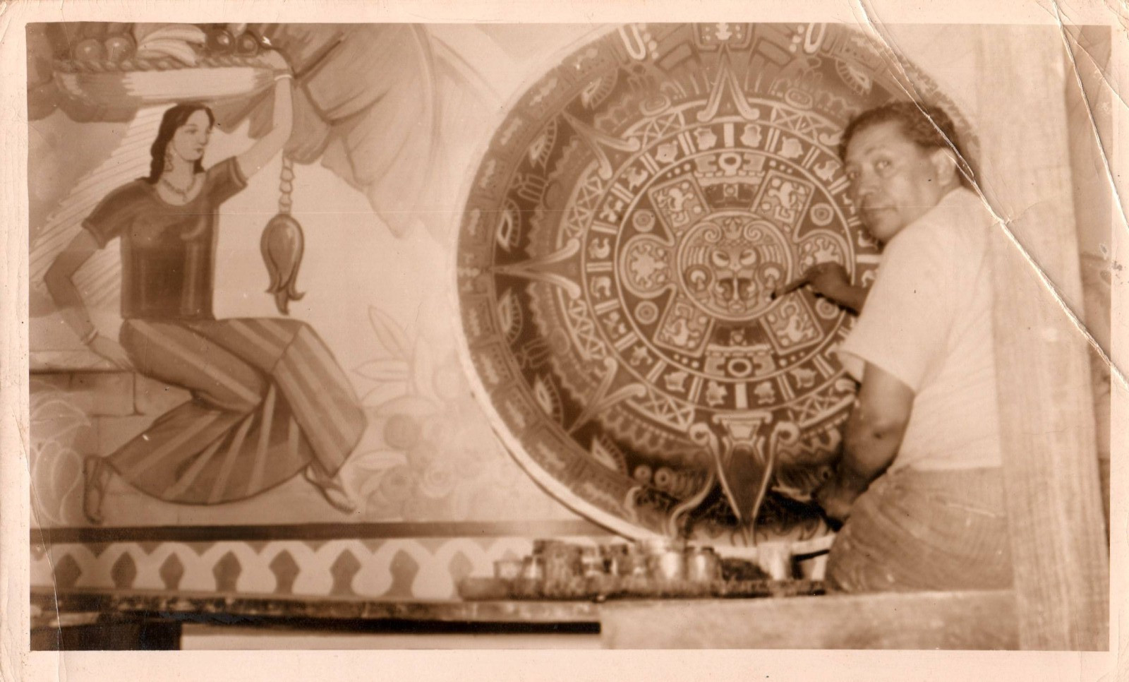 RARE MEXICO PAINTER MURALIST DIEGO RIVERA PORTRAIT 1930s ORIG PHOTO MA82