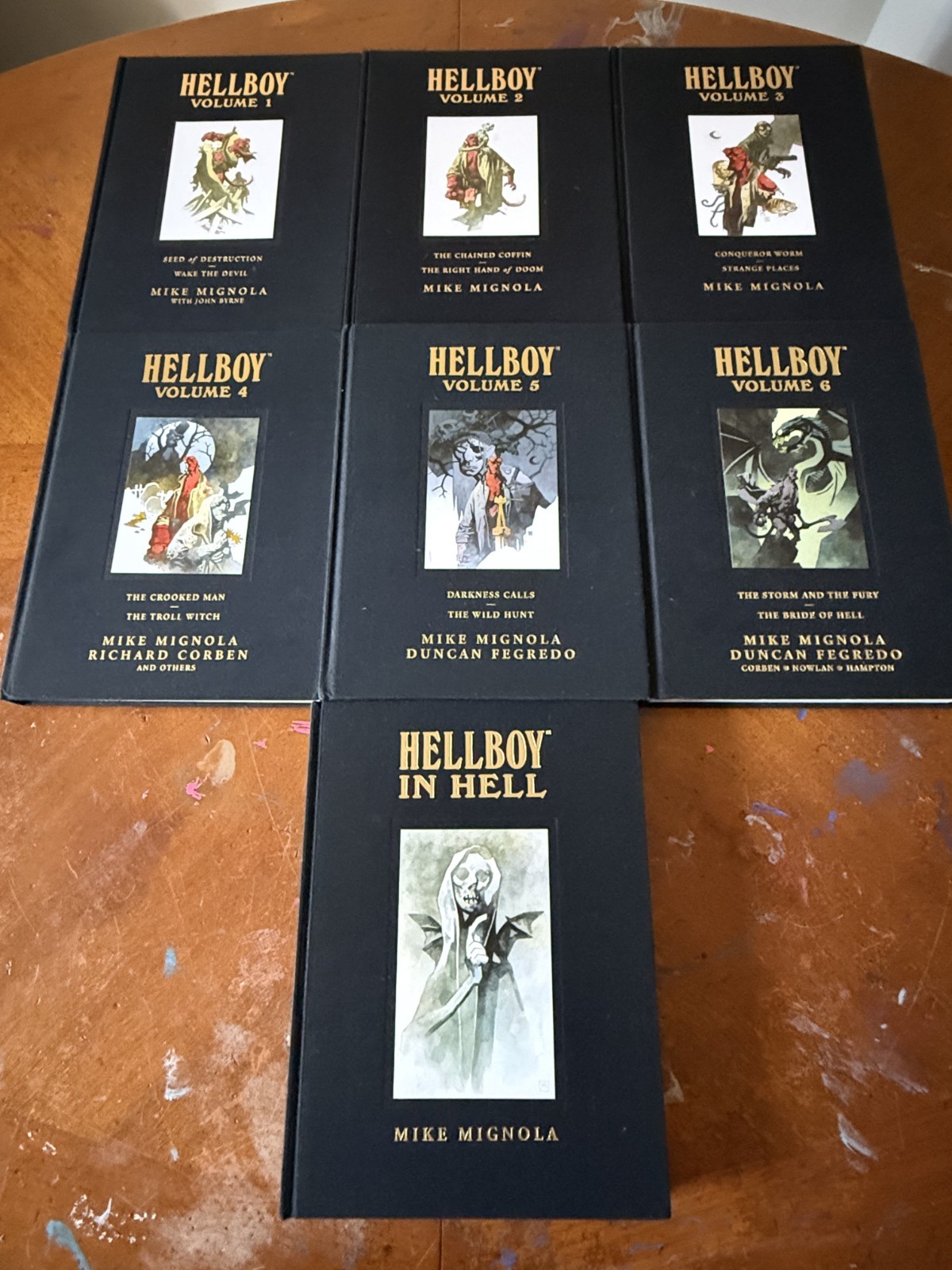 Hellboy Library Edition Vol 1-6 + Hellboy in Hell HC Complete 7 Book Set Hellboy Library Edition Vol 1-6 + Hellboy in Hell HC Complete 7 Book Set