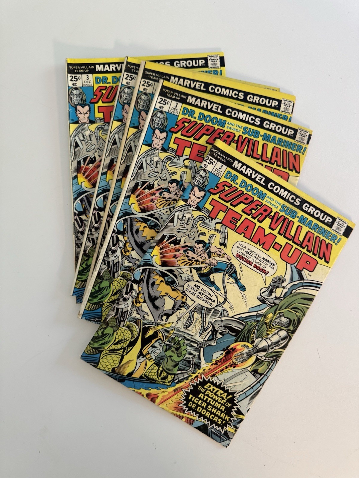 Marvel Comics Group Super-Villain Team-Up #3 - 1975 Doctor Doom - Lot of 5 Marvel Comics Group Super-Villain Team-Up #3 - 1975 Doctor Doom - Lot of 5