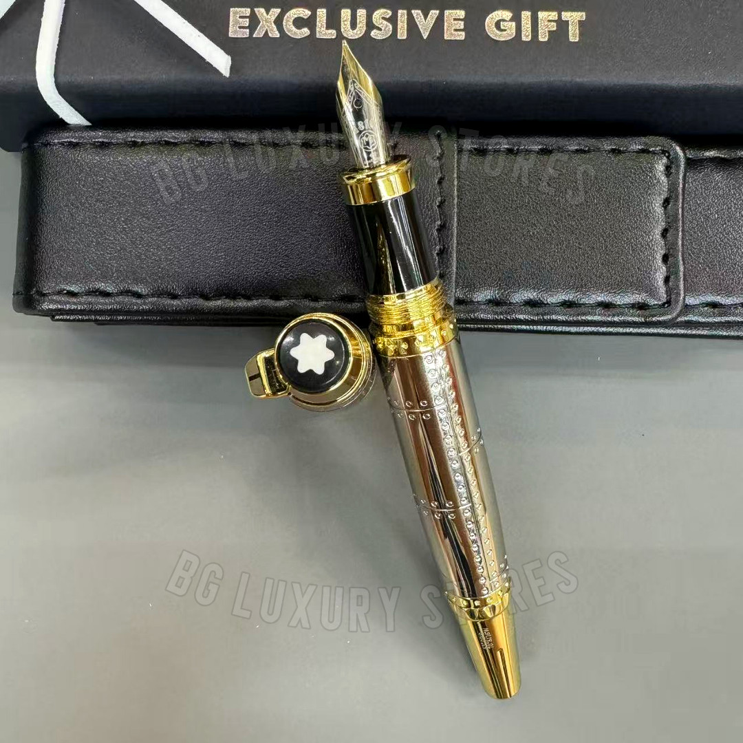 MONTBLANC Antoine de Saint-Exupéry Writers Edition Gold Tone Fountain Pen MONTBLANC Antoine de Saint-Exupéry Writers Edition Gold Tone Fountain Pen