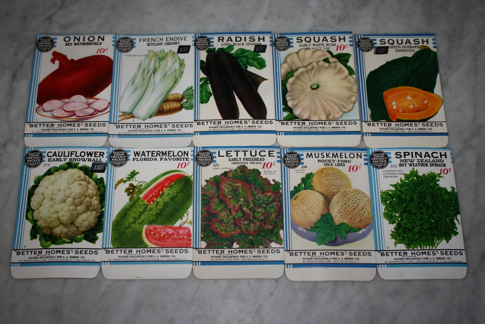 10 Vintage 1934 "Better Homes" Fruit Vegetable Seed Packets Crosman Seed Co. NOS 10 Vintage 1934 "Better Homes" Fruit Vegetable Seed Packets Crosman Seed Co. NOS